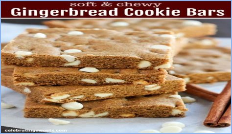 Gingerbread Bars with White Chocolate Chips