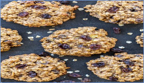 Healthy Oatmeal Raisin Cookies