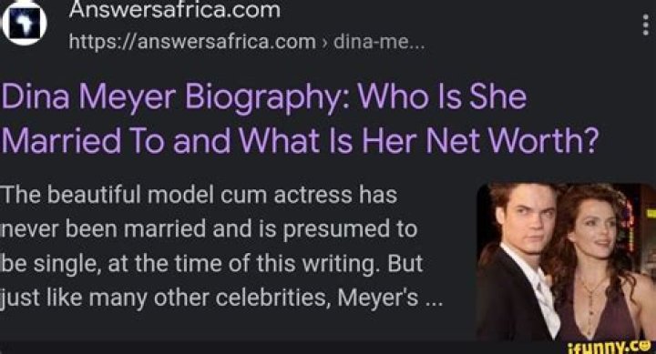 Dina Meyer – biography, who is she married to? Her net worth and other facts