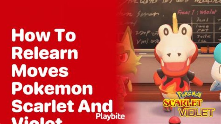 How To Relearn Moves In Pokemon Violet? Relearn Moves In Pokemon Scarlet & Violet