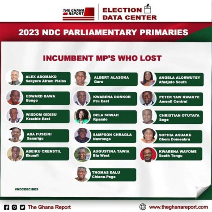 NDC 2023 Parliamentary Primary Results