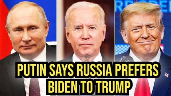 Putin says Russia prefers Biden to Trump