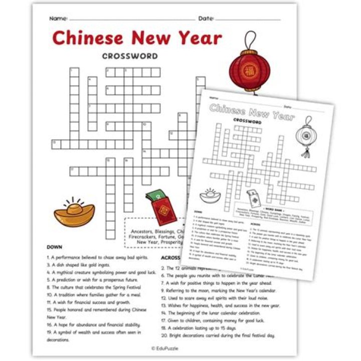 Vietnamese Lunar New Year Crossword Clue Universal